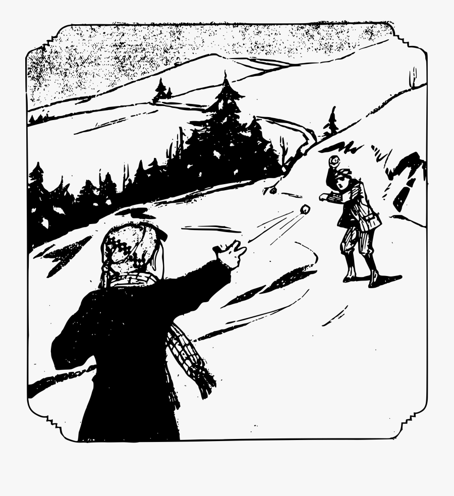 This Free Icons Png Design Of Snowball Fight - Bermain Bola Salju, Transparent Clipart