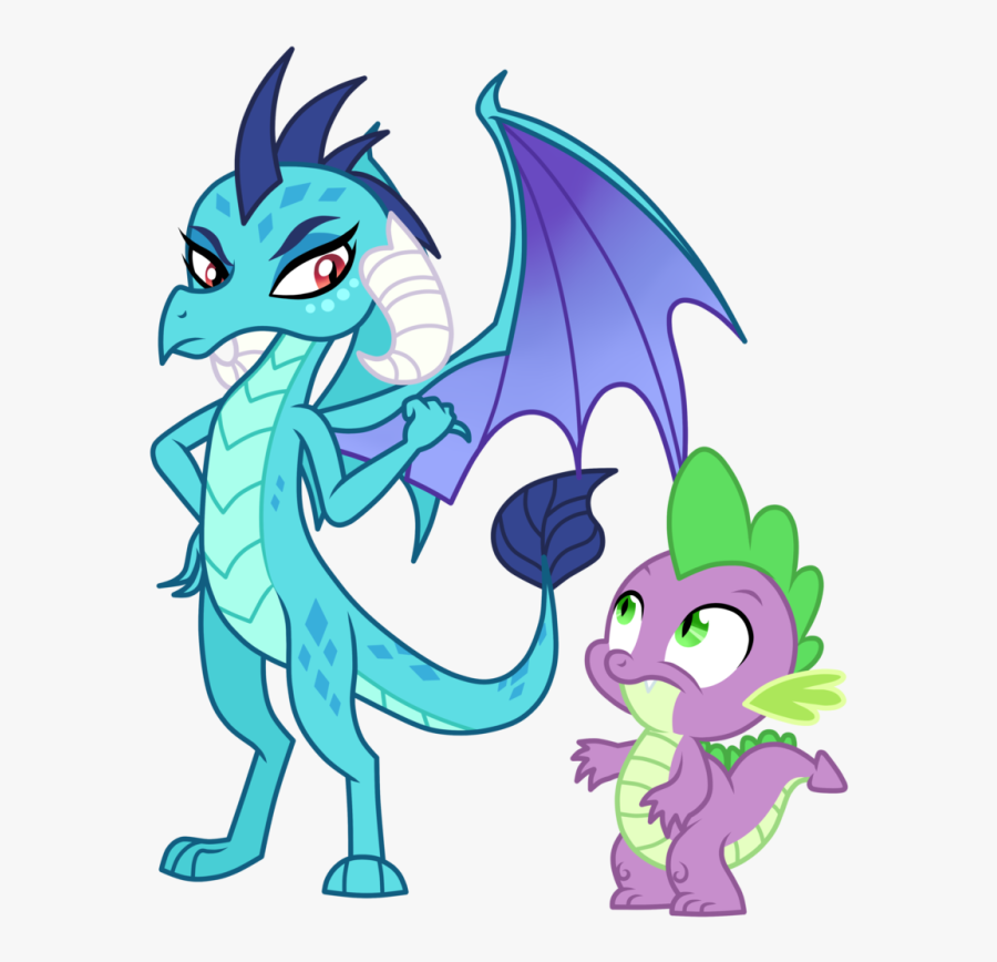 Pin Dragon Clipart Transparent Background - Spike And Ember Mlp, Transparent Clipart