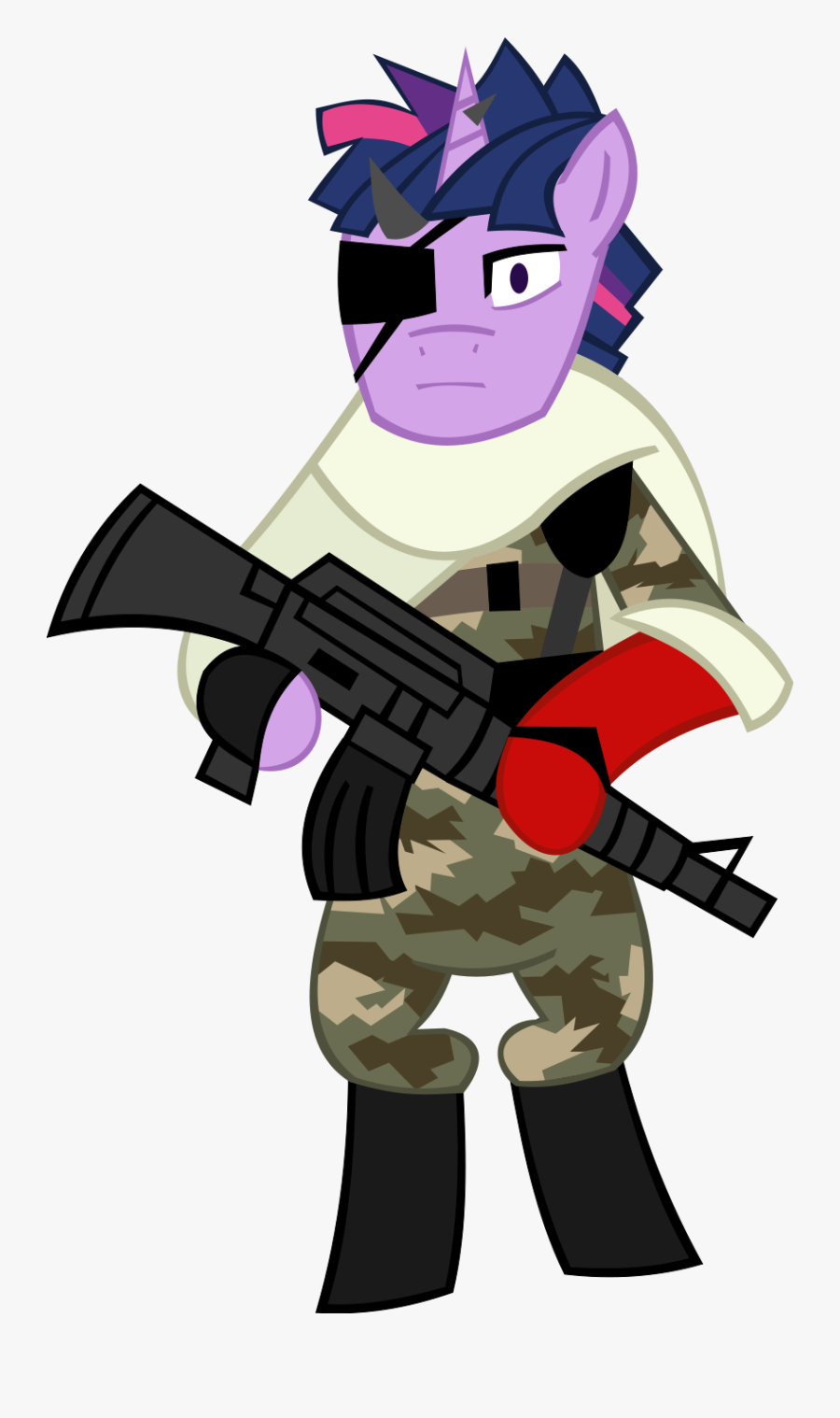 Big Boss Eyepatch Png Clip Free Stock - Cartoon, Transparent Clipart