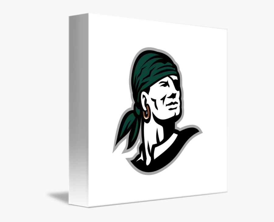 Pirate Headscarf Eye Patch Retro - Illustration, Transparent Clipart