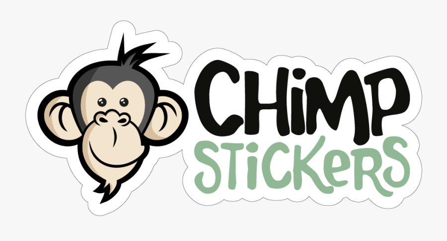 Logo Chimp Stickers, Transparent Clipart