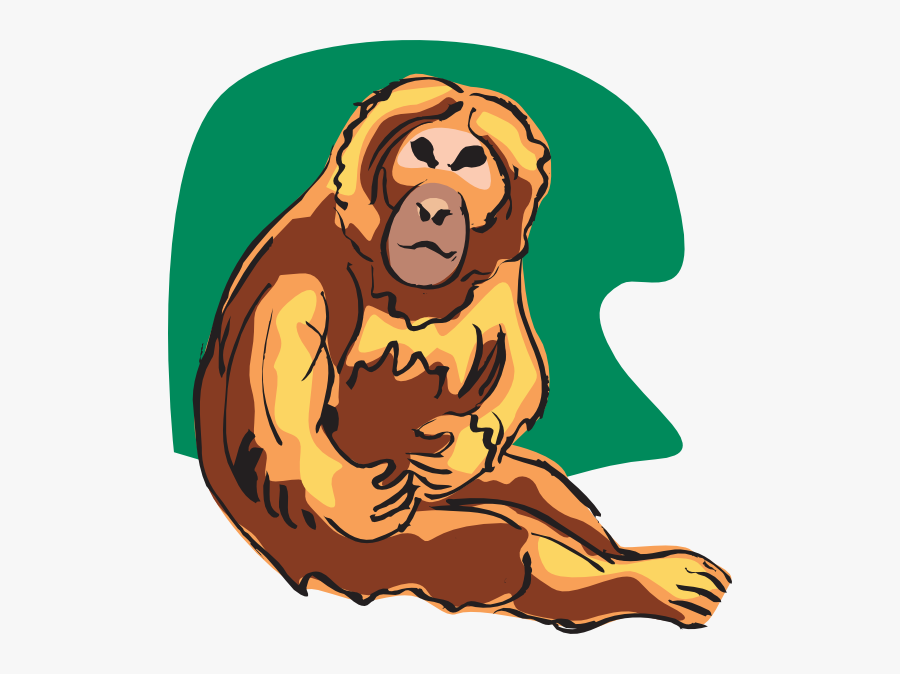 Chimpanzee, Transparent Clipart