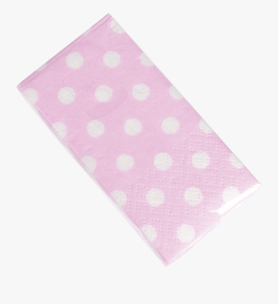 Pocket Tissues White And Pink - Polka Dot, Transparent Clipart