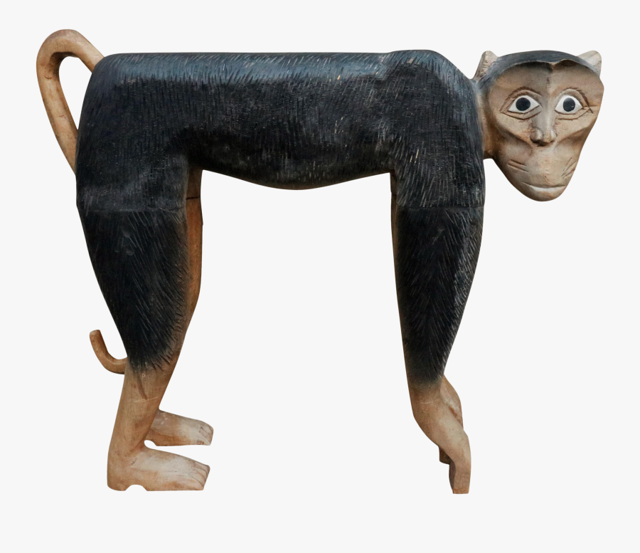 Carved Bonnet Macaque Sculpture Chairish - Macaque, Transparent Clipart