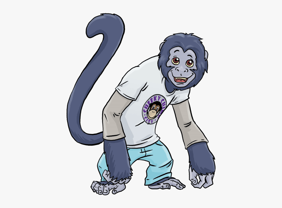 Sam The Spider Monkey - Cartoon, Transparent Clipart