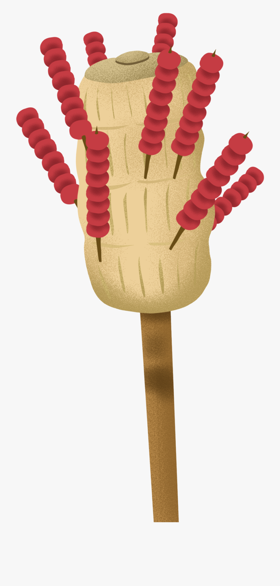 Hand Painted Traditional Chinese Style Candied Haws - Skipping Rope, Transparent Clipart