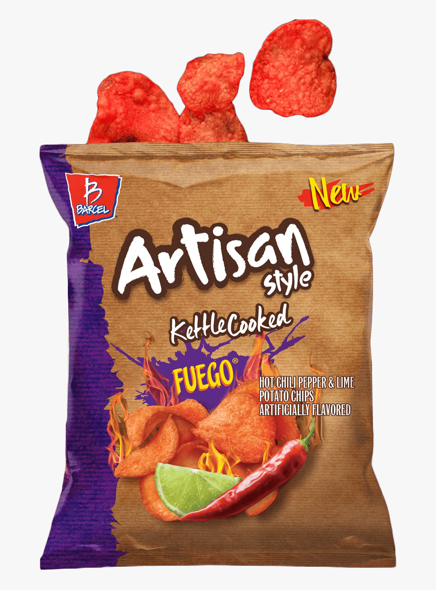 Kettle Cooked Fuego Chips - Barcel Artisan Chips Fuego , Free Transpa...