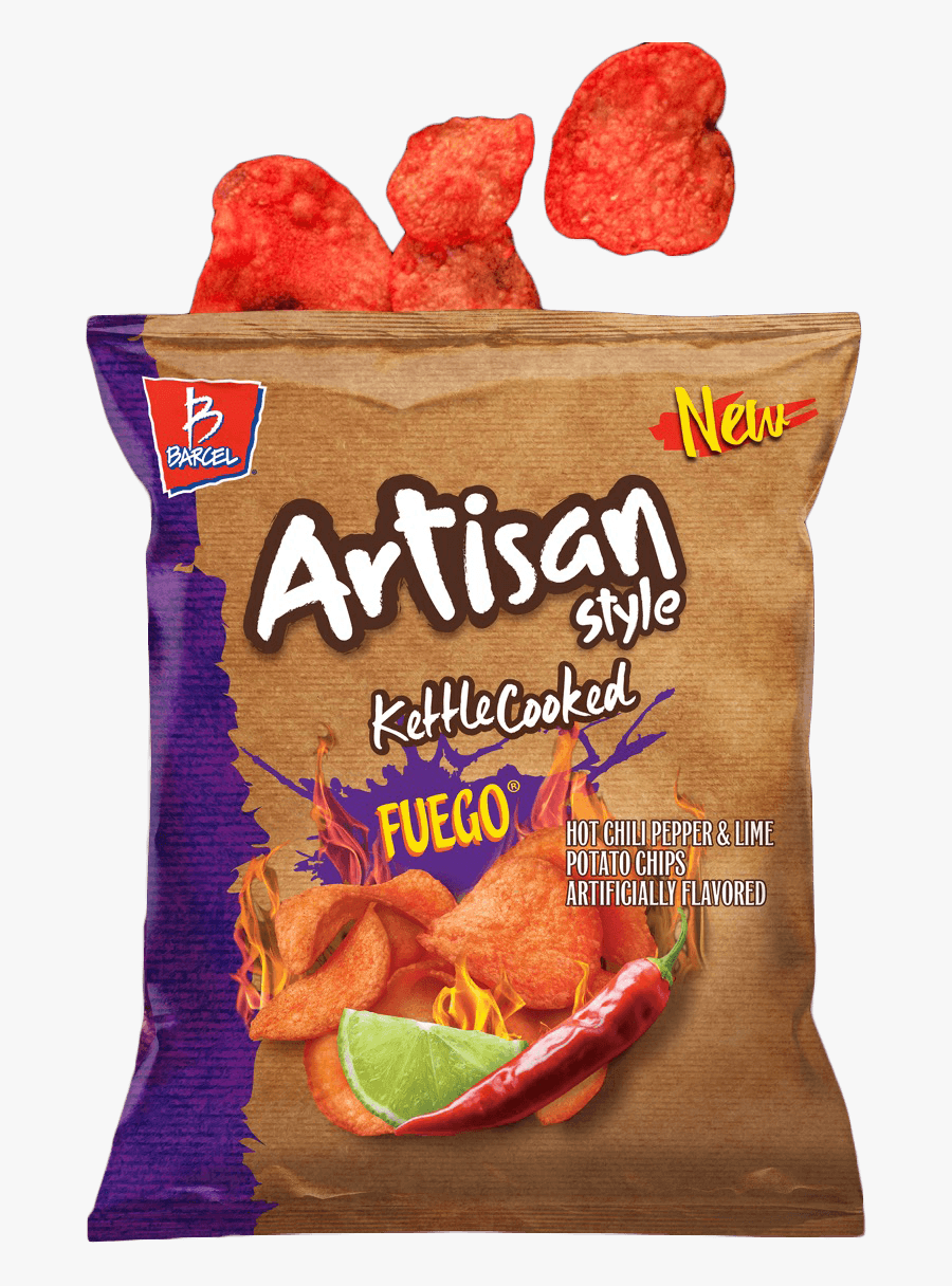 Kettle Cooked Fuego Chips - Barcel Artisan Chips Fuego, Transparent Clipart