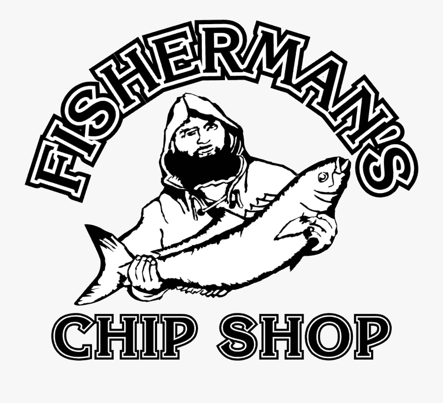 Fish And Chips Shop Logo, Transparent Clipart