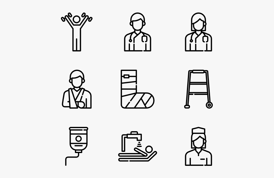 Clip Art Free Vector Physiotherapy - Physiotherapist Icon, Transparent Clipart