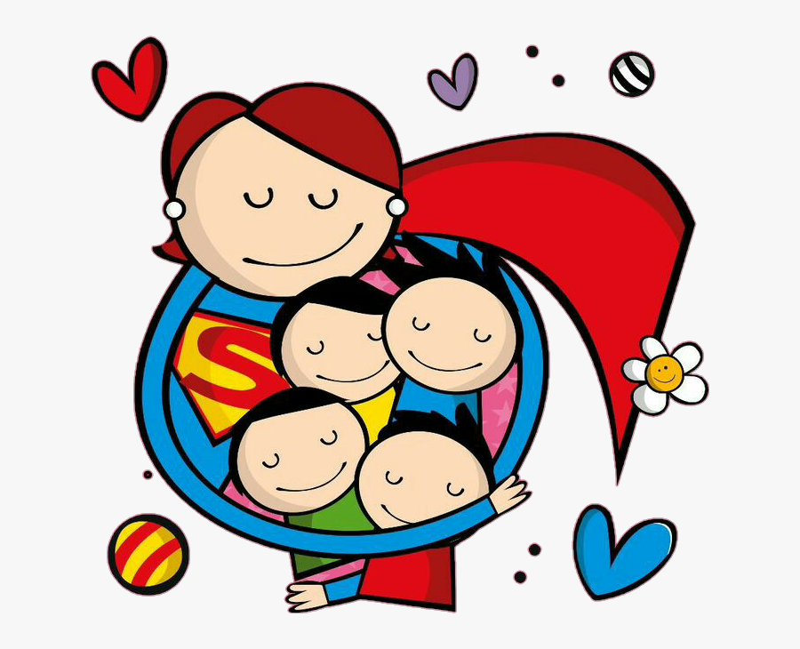 Mom Mother Supermom Supermamae Supergirl Kids Crianças - Das Mães Clipart Mãe, Transparent Clipart