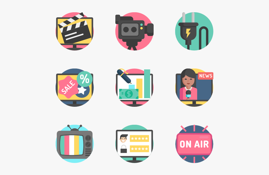 Television - Badge Logo Examples, Transparent Clipart