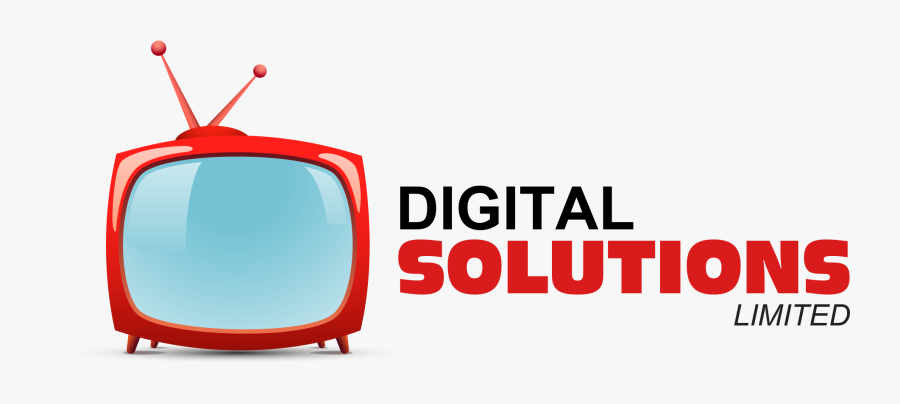Digital Solutions - Retro Tv Vector, Transparent Clipart
