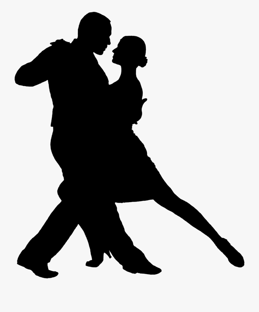 Argentine Tango Dance Silhouette - Tango Silhouette, Transparent Clipart