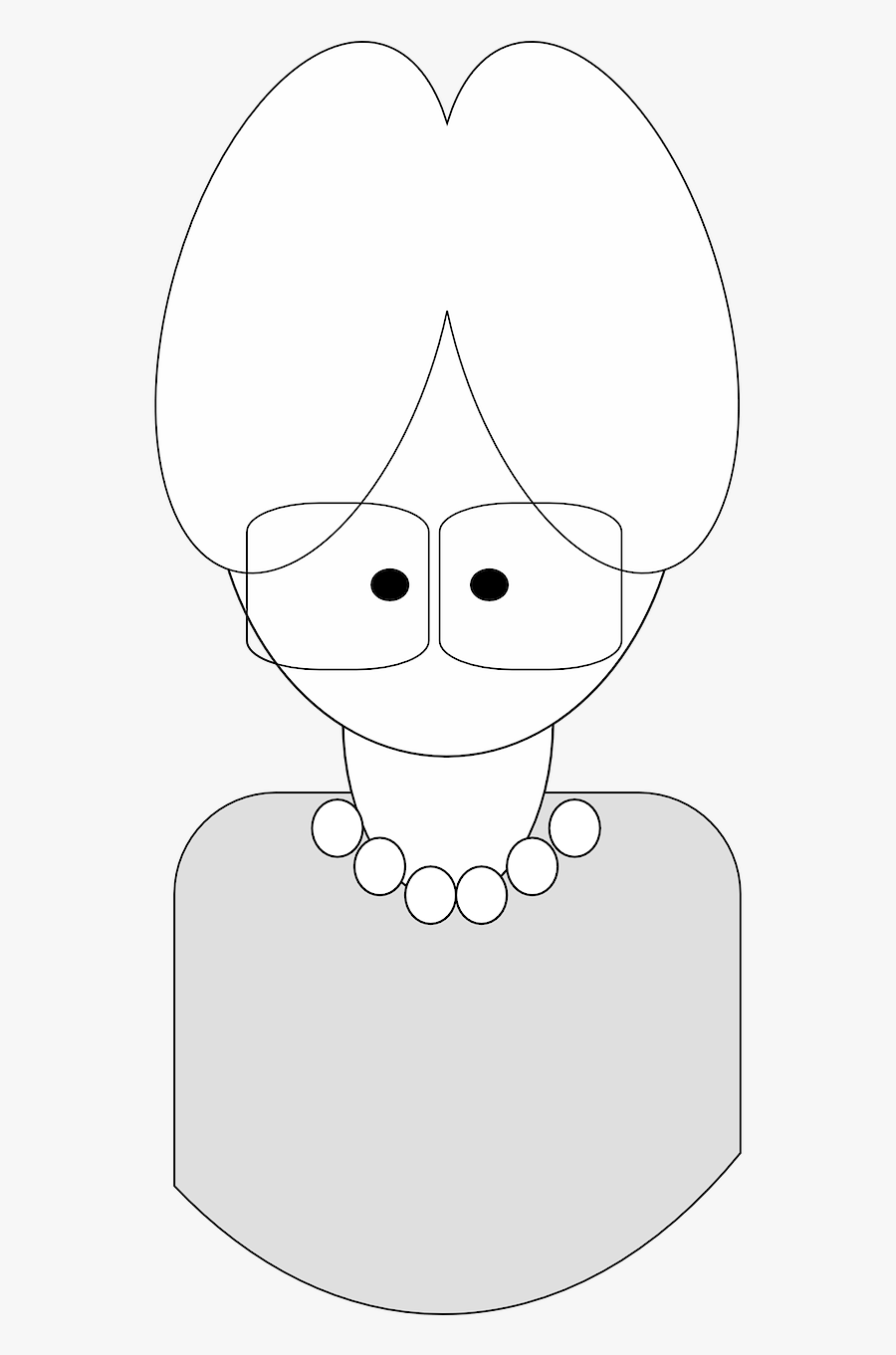 Mrs Not So Young - Nenek Kacamata Kartun, Transparent Clipart