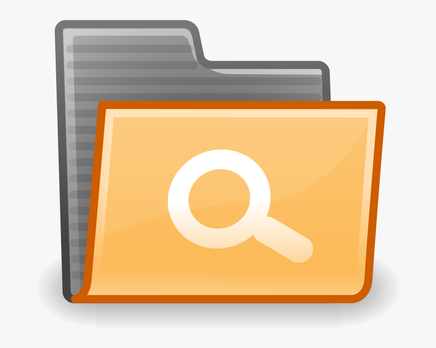 Free Vector Tango Folder Saved Search - Directory Search Icon, Transparent Clipart