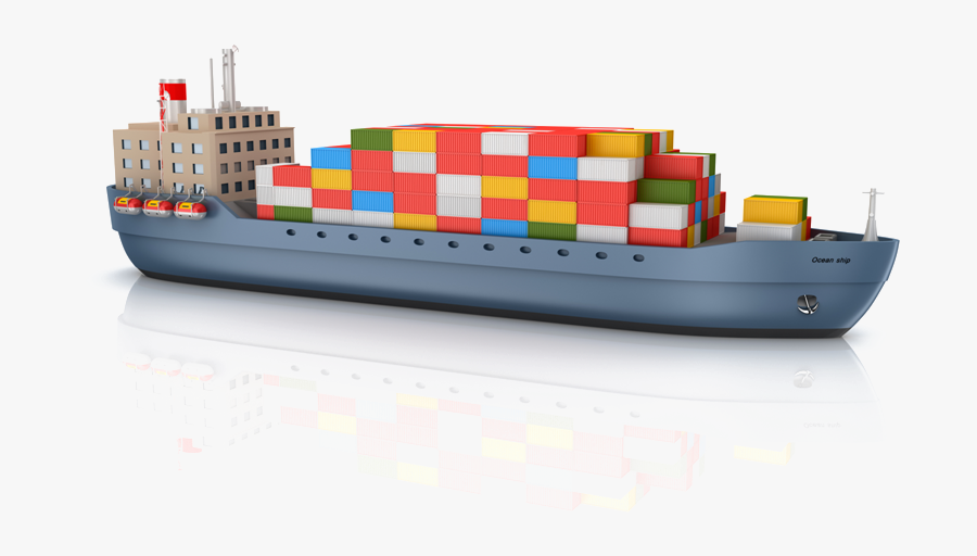 Transparent Cargo Ship Png - Containerschiff Clipart, Transparent Clipart