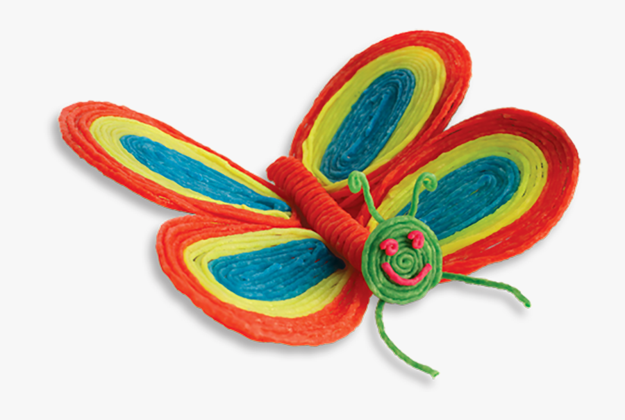 Butterfly Crafts For Kids - Wikki Stix Butterfly, Transparent Clipart