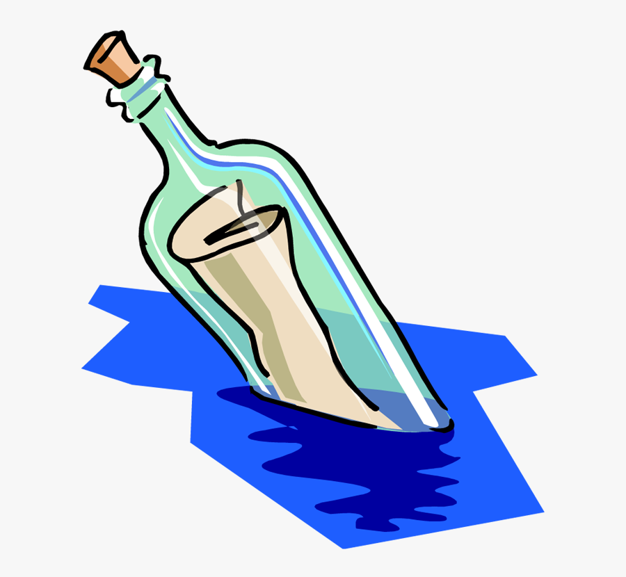 Letter In A Bottle Clipart, Transparent Clipart