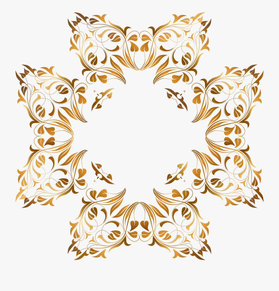 Floral Flourish Frame 18 Clip Arts - Drawing, Transparent Clipart