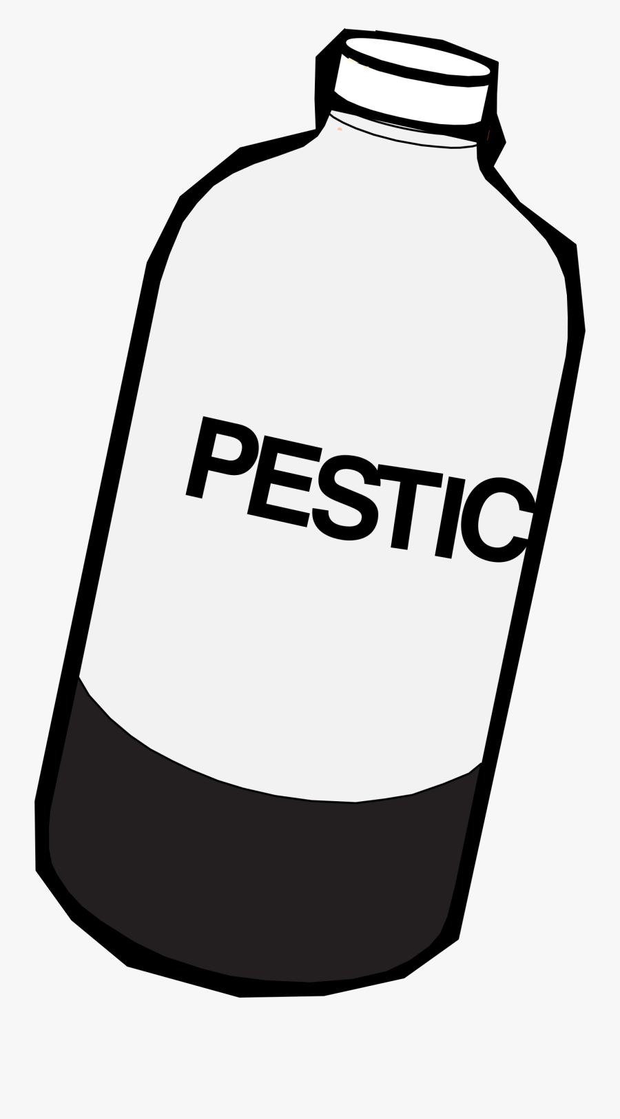 Pesticide Bottle Clip Art - Pesticide Clipart Black And White, Transparent Clipart