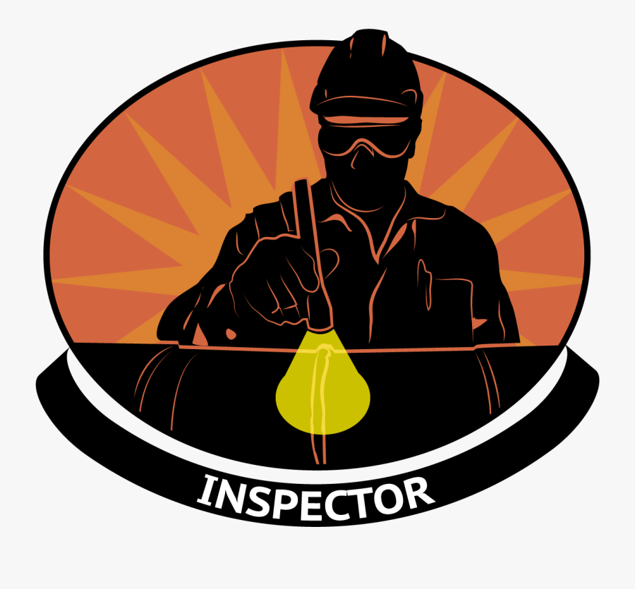 Welding Inspector Logo, Transparent Clipart