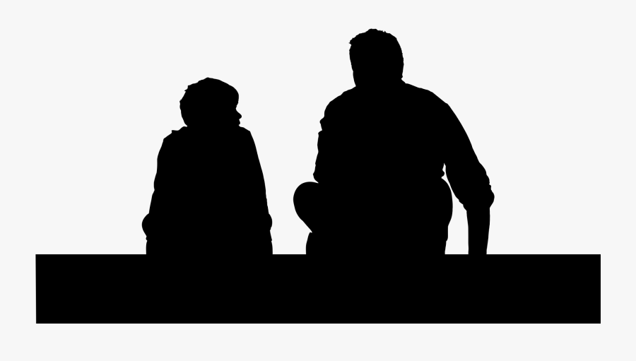 Father Son Child Silhouette Clip Art - Father And Son Silhouette Png, Transparent Clipart