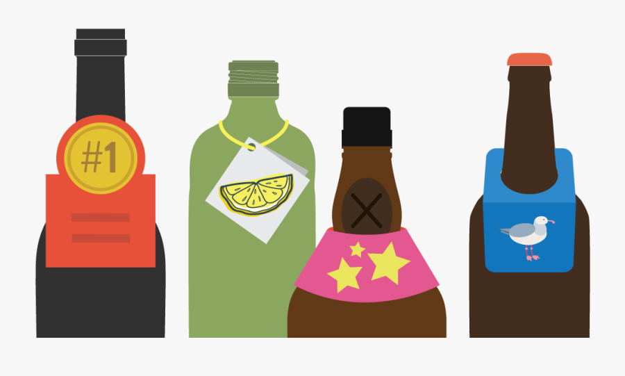 Aq Block - Glass Bottle, Transparent Clipart