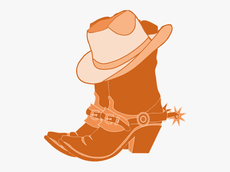 Boots Orangex2 - Pink Cowboy Boots Cartoon, Transparent Clipart