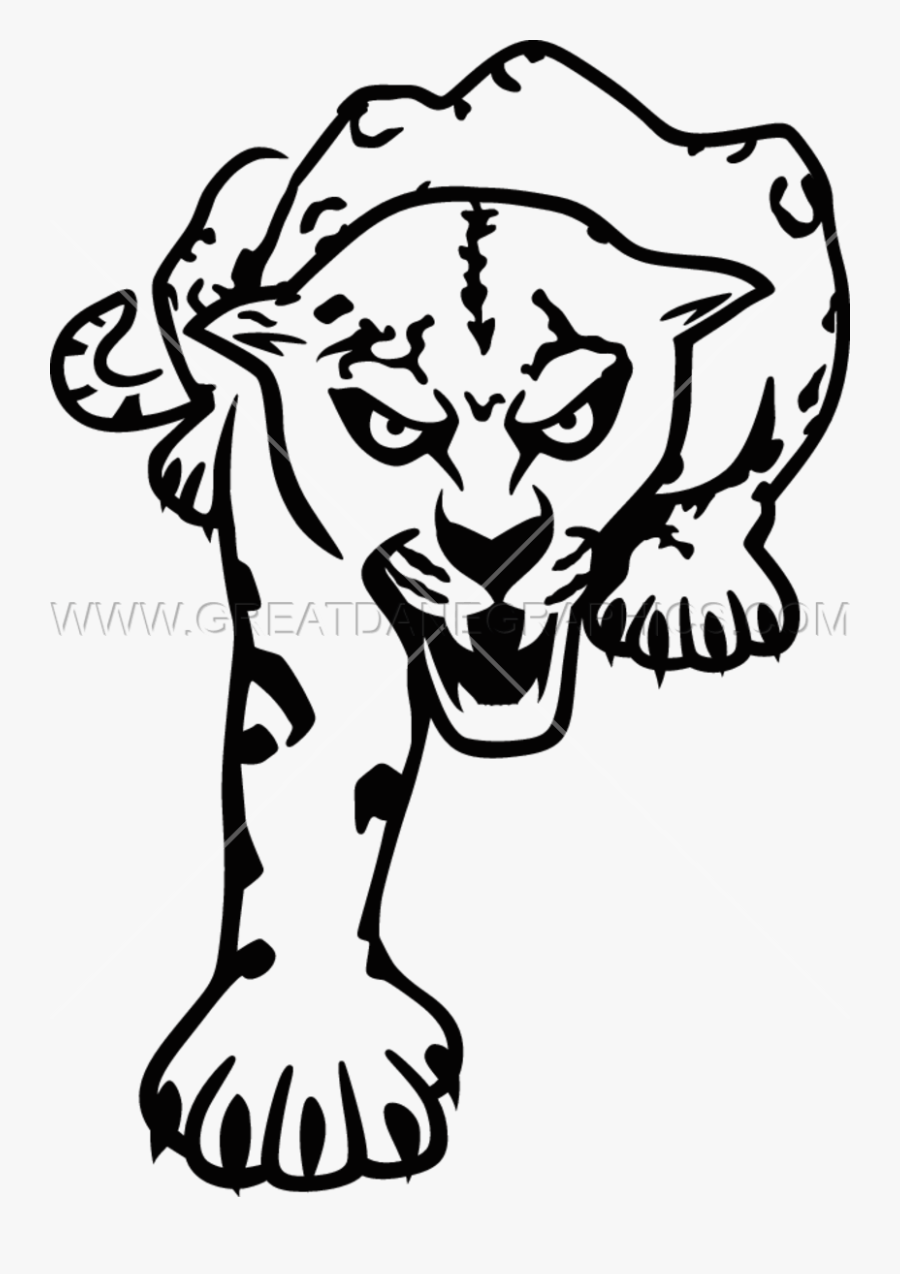 Jaguar Clipart Black And White - Black And White Clipart Jaguar, Transparent Clipart
