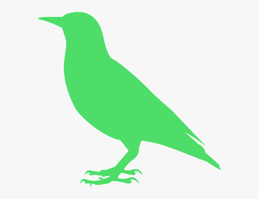 Starling Silhouette, Transparent Clipart