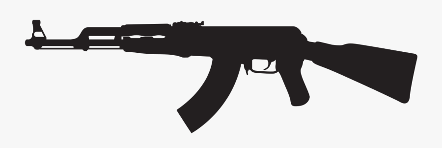 Clip Art File Silhouette Svg Wikipedia - Ak 47 Vector Png, Transparent Clipart