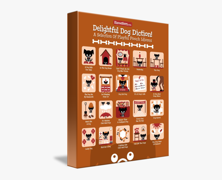 Clip Art Delightful Dog - Idioms For Dogs, Transparent Clipart