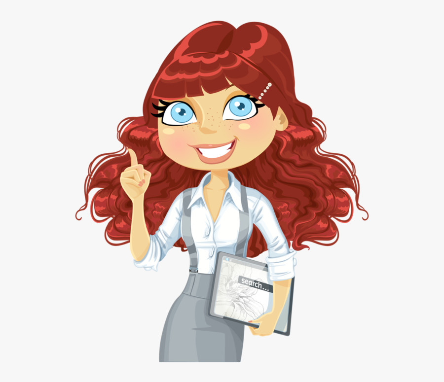 Woman With Curly Hair Clipart, Transparent Clipart