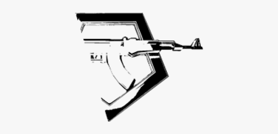 Ak47 Stencil - Assault Rifle, Transparent Clipart