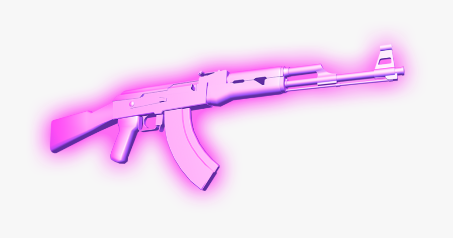 Weapons Ak47 Pink Love Peace - Pink Ak 47 Png, Transparent Clipart