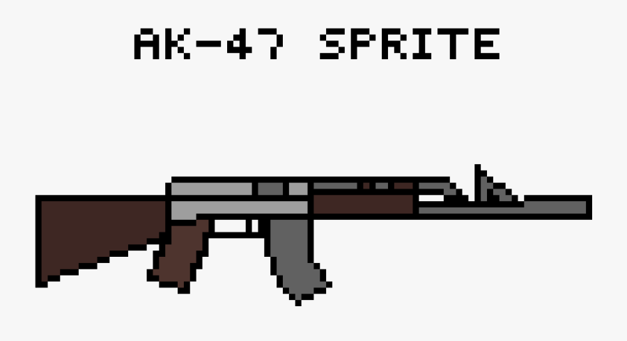 Ak47 Drawing Basic - Ak47 Sprite, Transparent Clipart