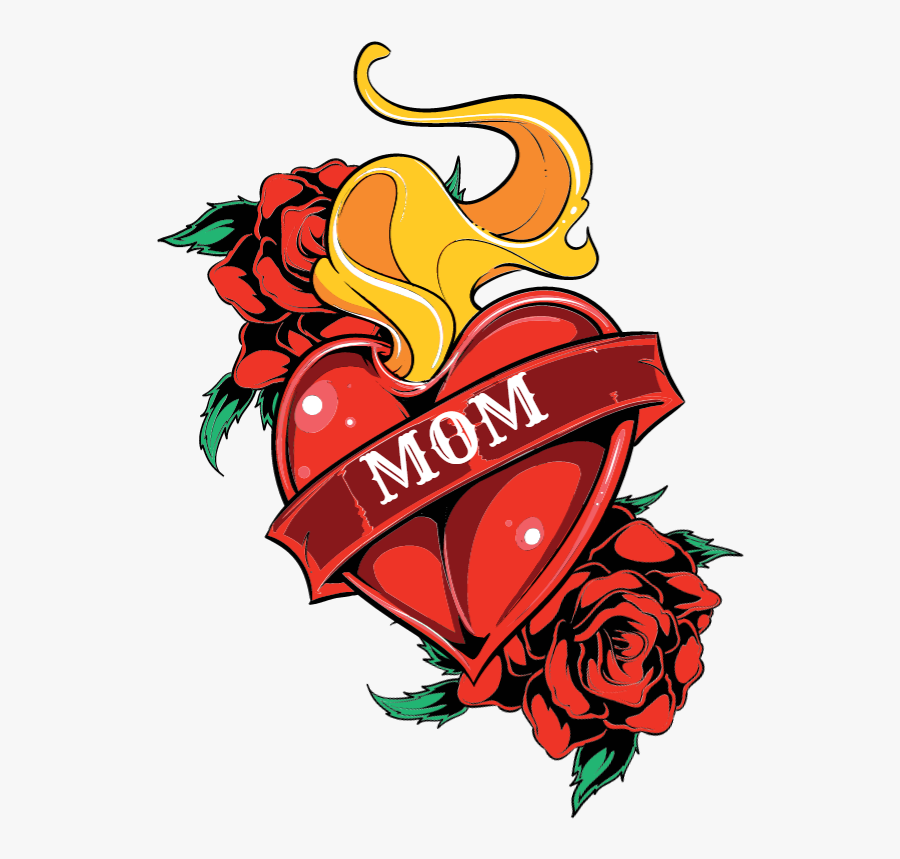 Tattoo Clipart , Png Download - Mom Heart Tattoo Png, Transparent Clipart