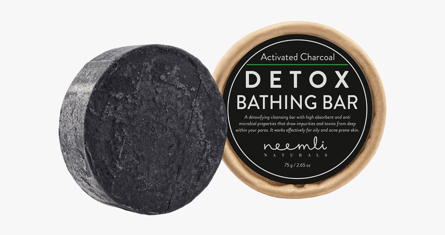Activated Charcoal Detox Bathing Bar - Neemli Activated Charcoal Detox Bathing Bar, Transparent Clipart