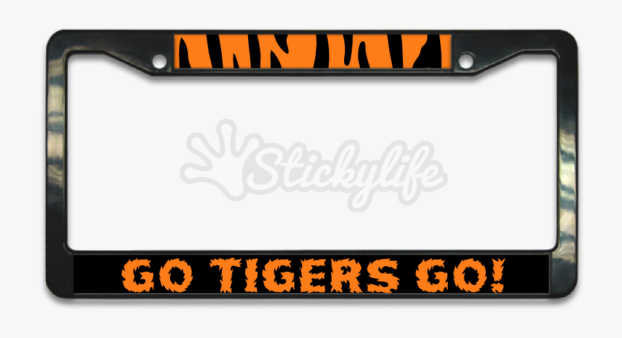 Oklahoma State Alumni License Plate Frame Clipart , - Sign, Transparent Clipart