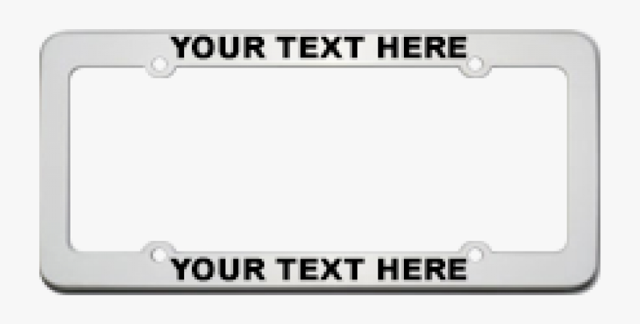 Custom Stainless Steel License - Vehicle Registration Plate, Transparent Clipart