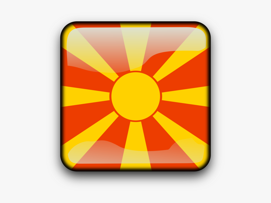 Square,symbol,yellow - Macedonia, Transparent Clipart