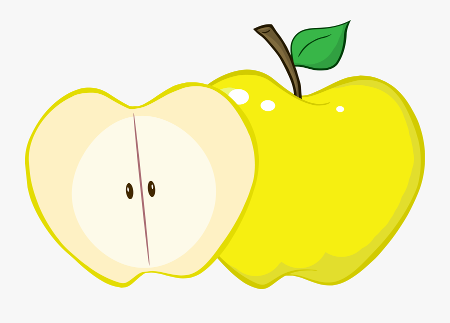 Png 129312 Rf Clipart Illustration Whole And Cut Yellow - Heart, Transparent Clipart