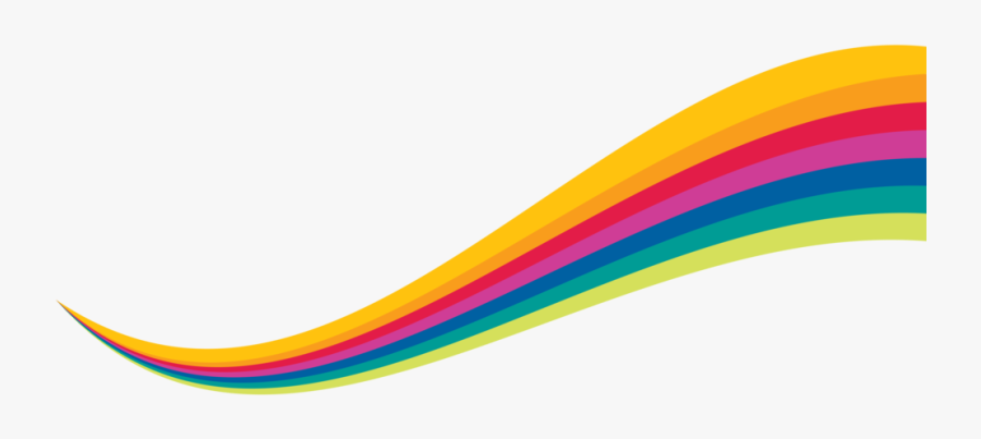 Online Rainbow Colours - Graphic Design, Transparent Clipart
