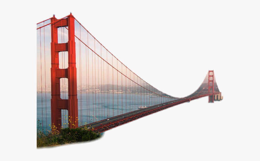 Goldengatebridge Sanfrancisco Bridge Travel Challenge - Golden Gate Bridge, Transparent Clipart
