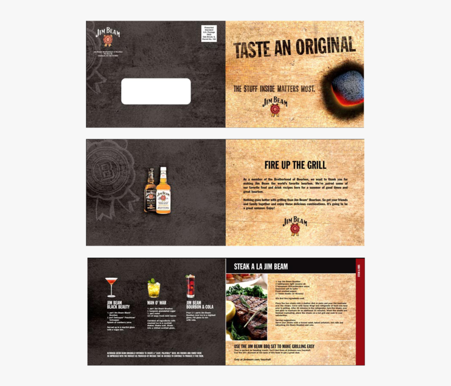 Jim Beam Recipe Book - Flyer, Transparent Clipart