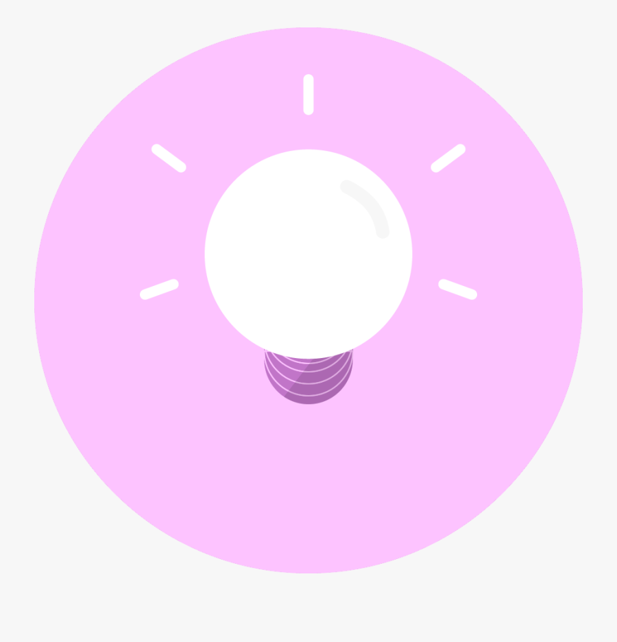 Light Bulb - Circle, Transparent Clipart