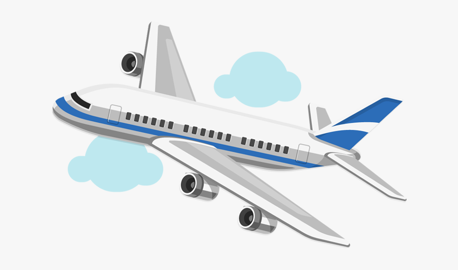 Airplane Aircraft Cartoon Drawing Clip Art - Transparent Background Airplane Cartoon Png, Transparent Clipart