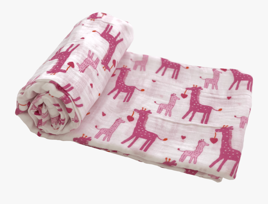 Transparent Pink Giraffe Clipart - Bed Sheet, Transparent Clipart