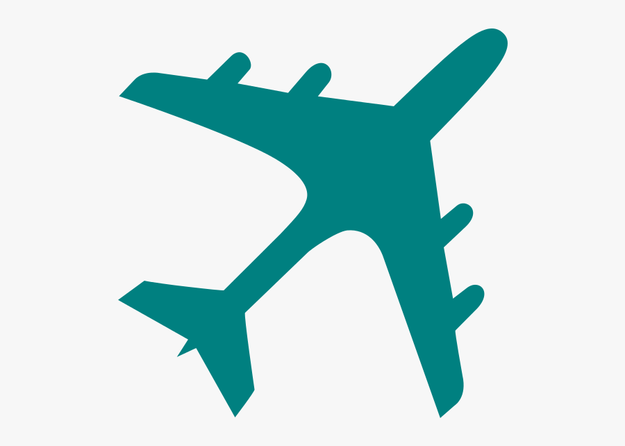 240 × 240 Pixels - Airplane Silhouette, Transparent Clipart